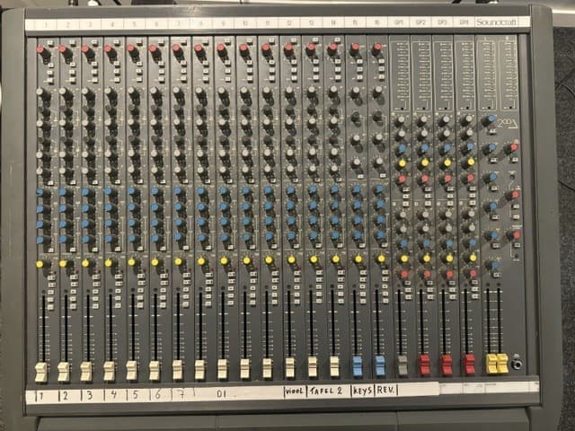 Soundcraft analog mixing console